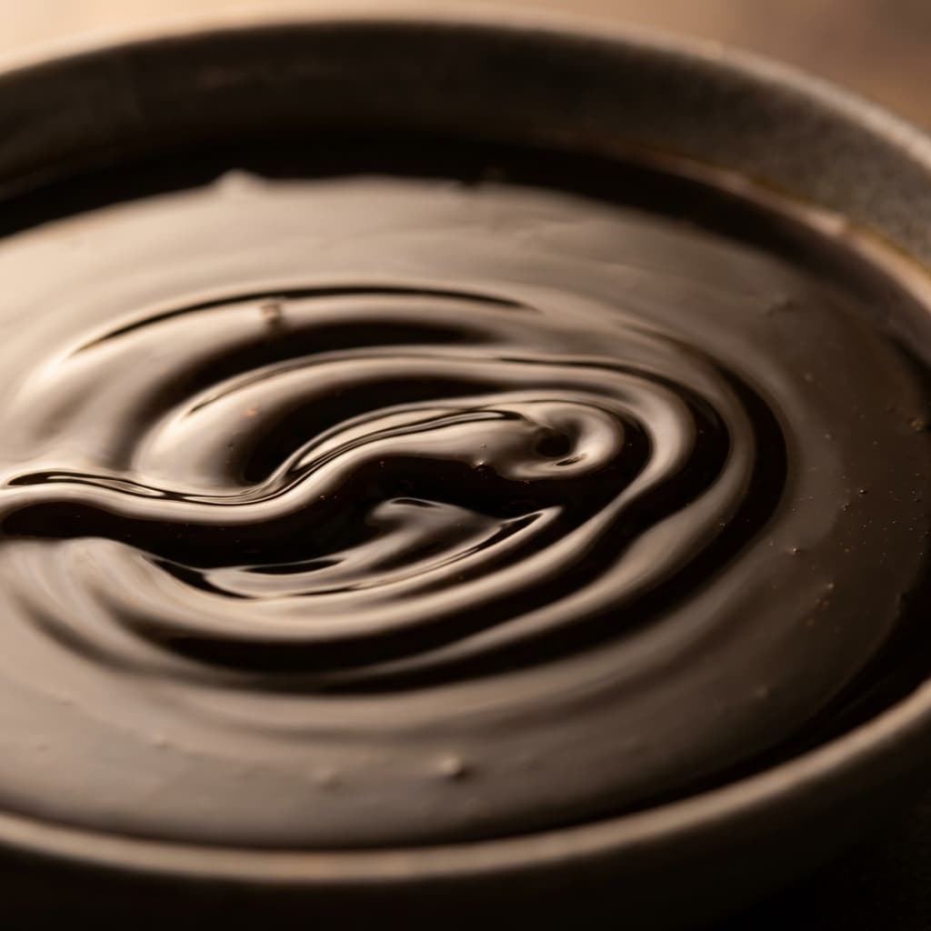 Molasses texture close-up